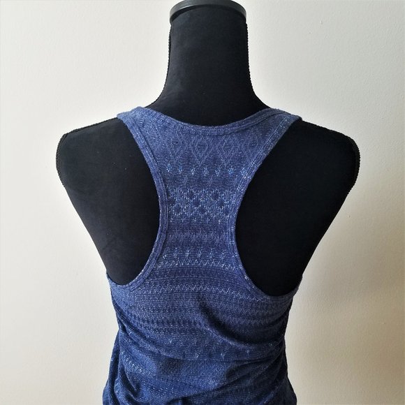 Blue Razor Back Tank Top - Picture 5 of 5